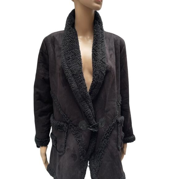 Pretty Angel long sleeve black super soft coat size small - Picture 2 of 12